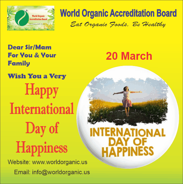 International Day of Happiness_Worldorganic_ISO/TR 17068:2012 Information and documentation Certificate